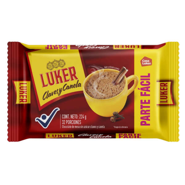 Chocolate Luker Clavos Y Canela 224Gr