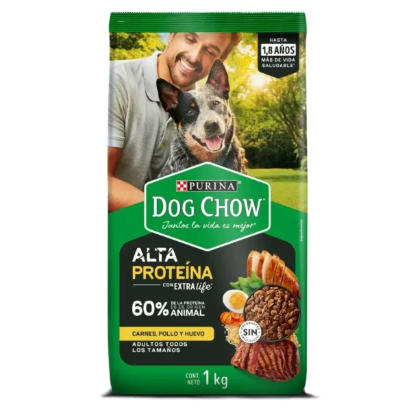 Alimento Para Perros Purina Dog Chow Alta Proteína 1Kg