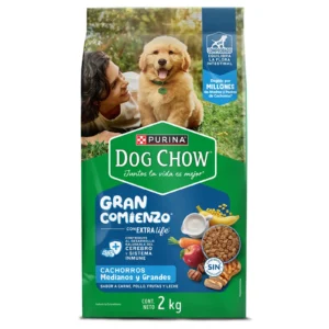 Alimento Perro Dog Chow Cachorros Gran Comienzo Medianos Grandes 2Kg