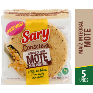 Arepa Mote Sary Integral 5 Unidades
