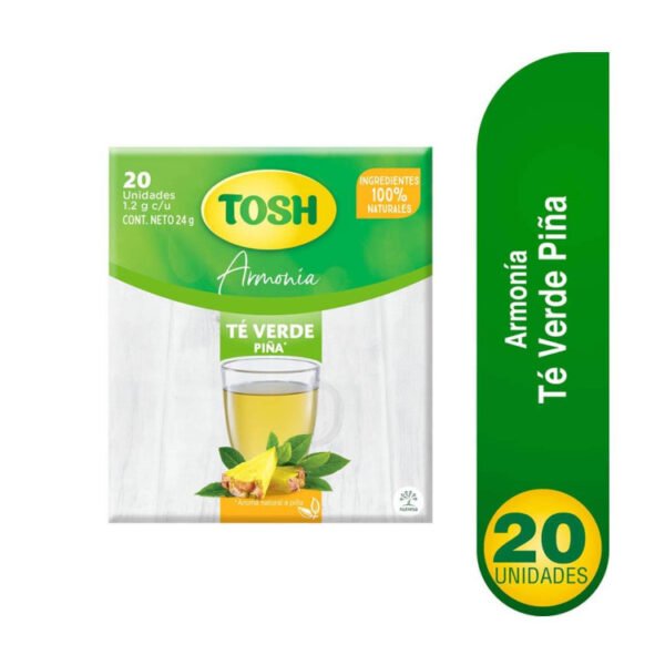 Aromatica Te Verde Piña Tosh 20Unidades 24Gr