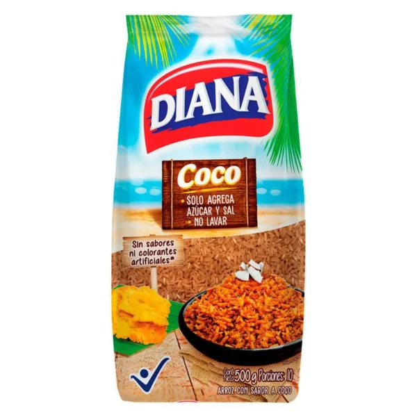 Arroz Diana Con Sabor A Coco 500 Gr