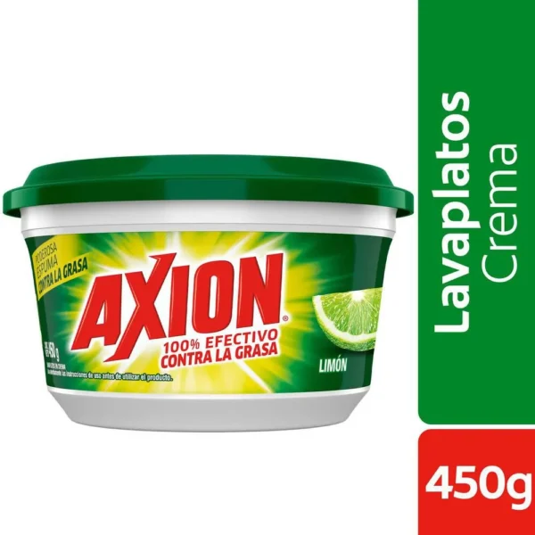Lavaplatos Axion Limón Crema 450Gr