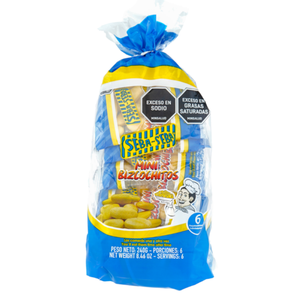 Bizcochitos Seba Seba Minis Paquetes 6 Unidades 240Gr