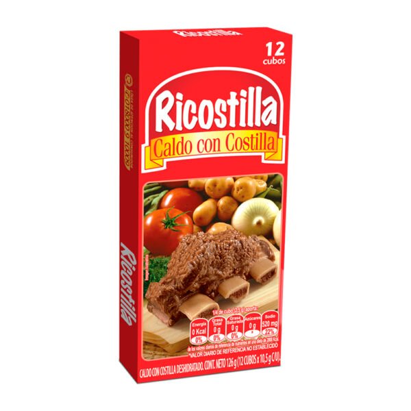 Caldo Con Costilla Ricostilla x 12 Cubos