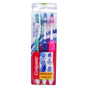Cepillo Dental Colgate Triple Accion Blancura 3 Unidades
