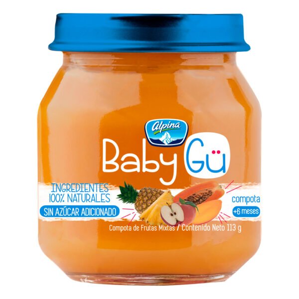 Compota Babygu Frutas Mixtas Alpina 113Gr