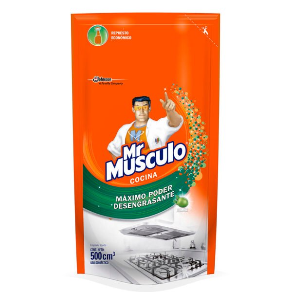 Desengrasante Mr Músculo Antigrasa Cocina Limón Repuesto 500Cc