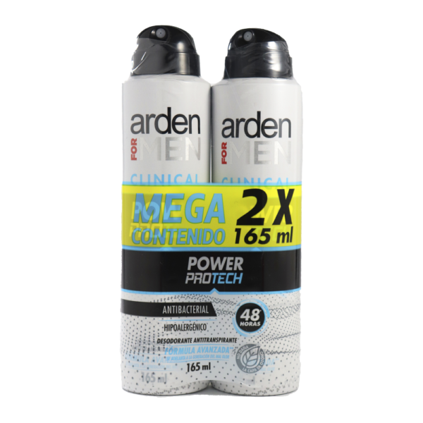 Desodorante Arden For Men Clinical Spray 2 Unidades 330Ml