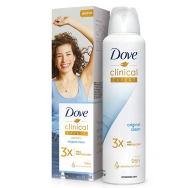 Desodorante Dove Clinical Expert Original Clean Aerosol 91Gr