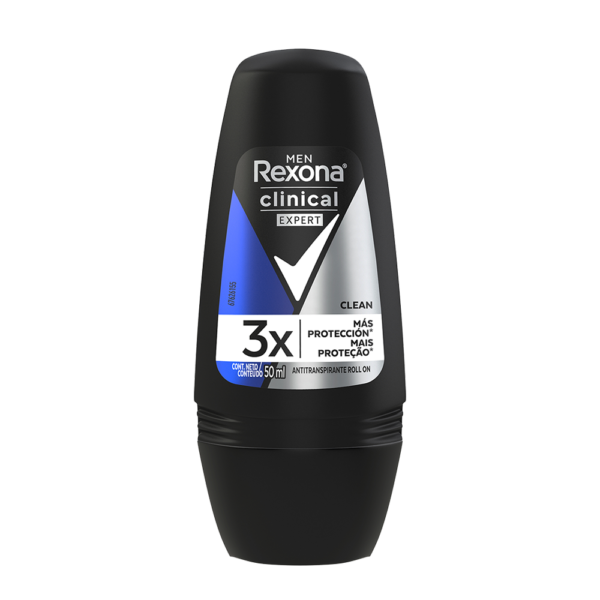 Desodorante Rexona Clinical Men Clean Rollon 50Ml