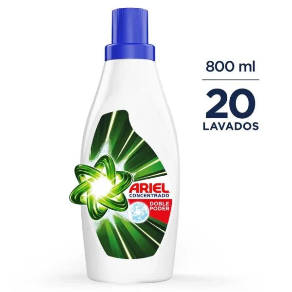 Detergente Liquido Concentrado Ariel 800Ml
