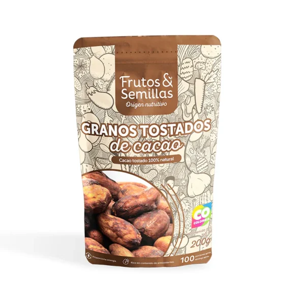 Cacao En Grano Tostado Frutos Y Semillas 1000 Gr