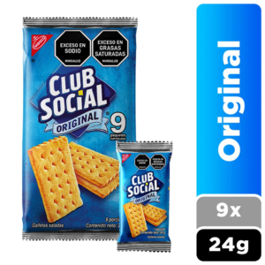 Galletas Club Social Original Paquete 9 Unidades 216Gr