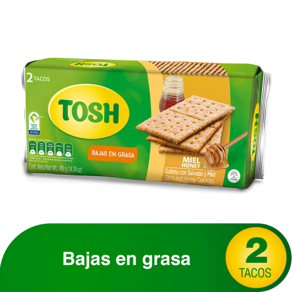 Galletas Tosh Miel 2 Tacos 418G