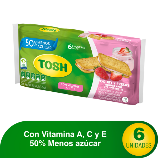 Galletas Tosh Yogurt Y Fresas 148
