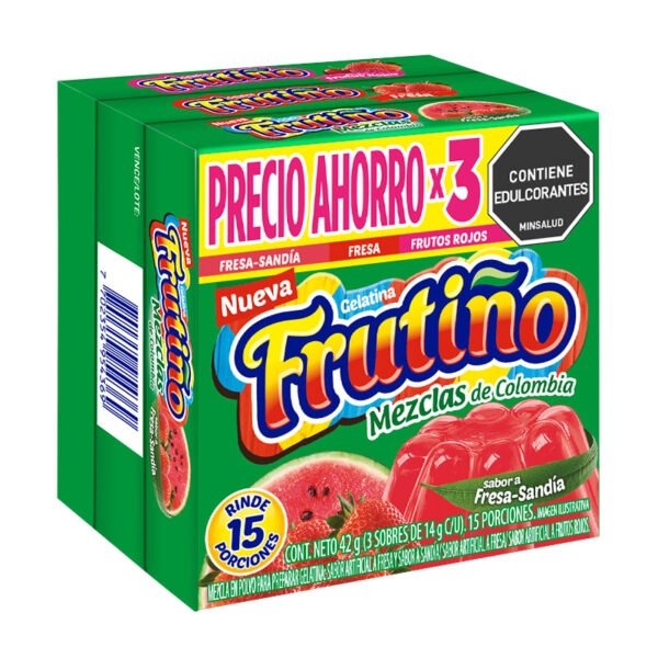 Gelatina Frutiño Surtida 3 Unidades 42Gr
