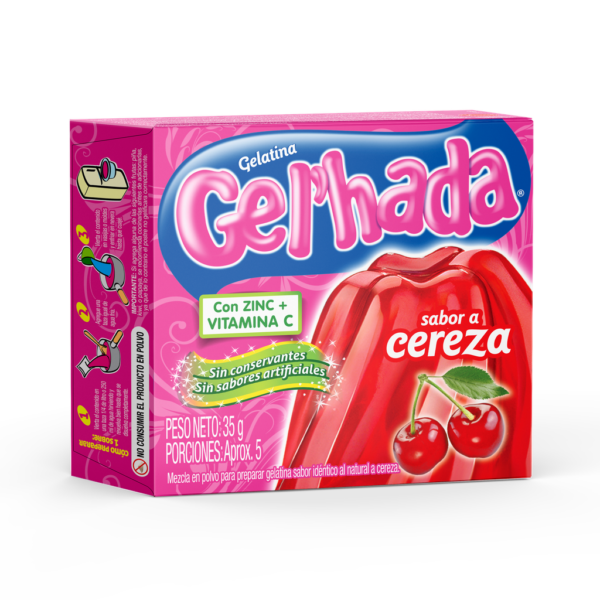 Gelatina Gel'Hada Cereza 35Gr