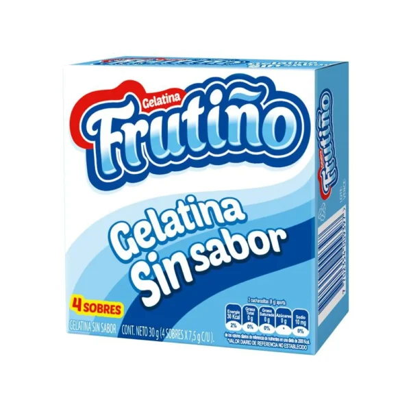 Gelatina Frutiño Sin Sabor 30Gr