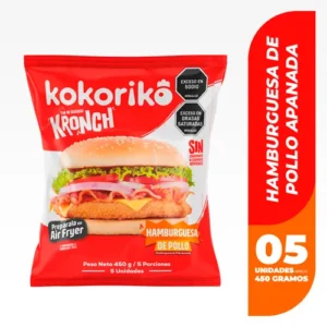 Hamburguesa De Pollo Apanado Kokoriko 450 Gr