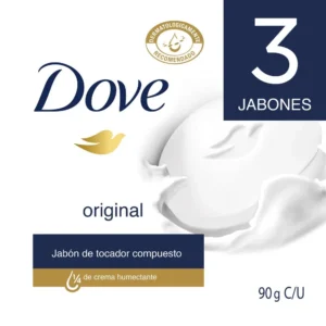 Jabón Dove Cremoso Blanco 3Unidades 270Gr