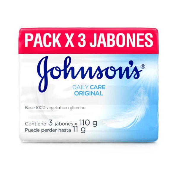 Jabón Johnson & Johnson Original 3 Unidades 330Gr