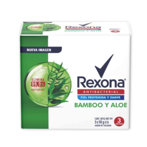 Jabón Rexona Antibacterial Bamboo-Aloe 3 unidades