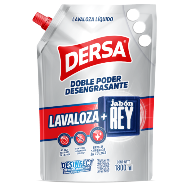 Lavaloza Dersa Líquido + Jabón Rey Doypak 1800Ml