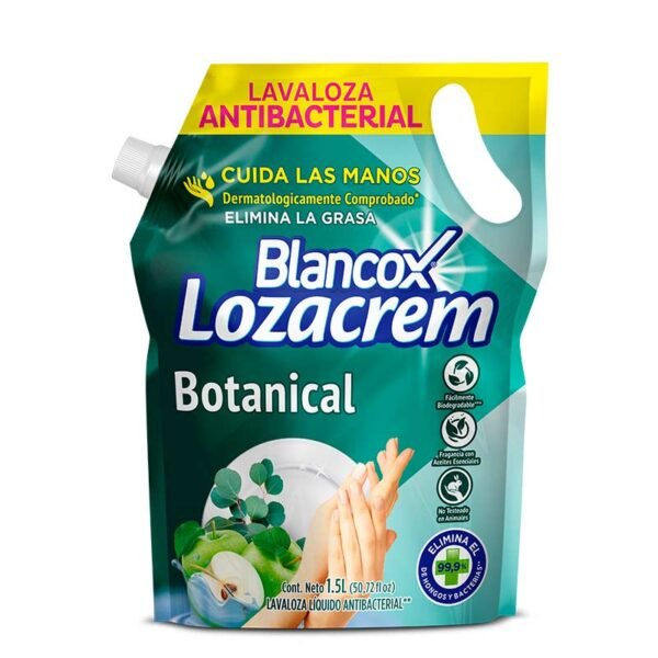 Lavaplatos Blancox Loza Crem Botanical Líquido Doypak 1500Ml