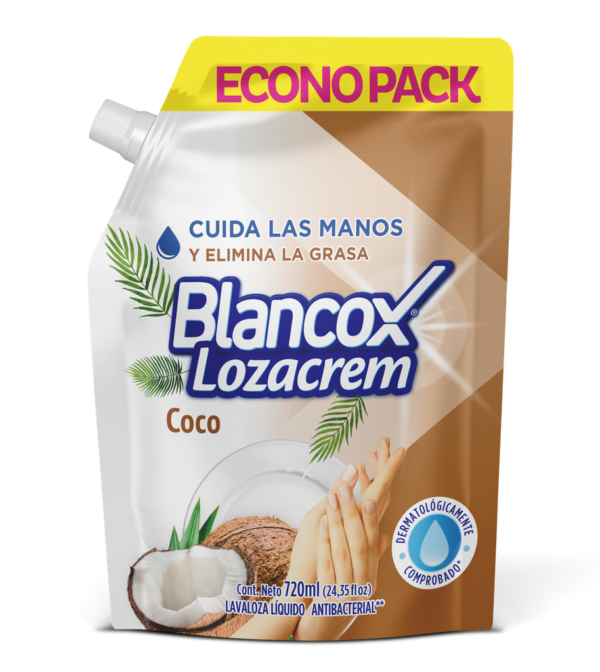 Lavaplatos Blancox Loza Crem Coco Líquido Doy pak 720Ml
