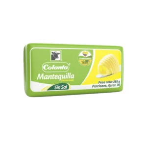 Mantequilla Colanta Sin Sal 250Gr
