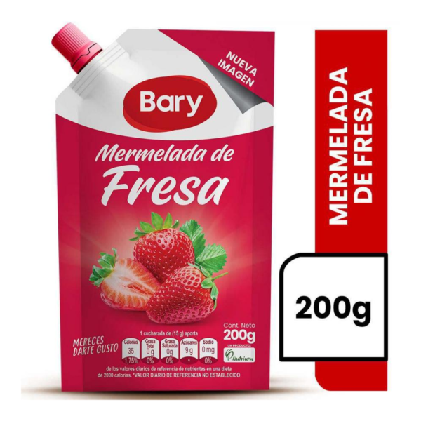 Mermelada Bary Fresa Doypack 200Gr