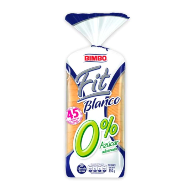 Pan Bimbo Tajado Fit Blanco 0% 350Gr