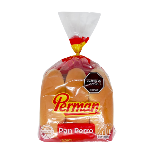 Pan Perman Perro 6 Unidades 270Gr