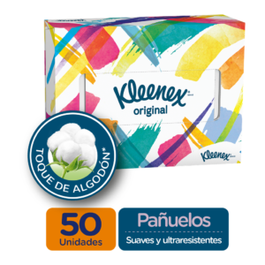 Pañuelo Facial Kleenex Seda Triple Hoja 50 Unidades