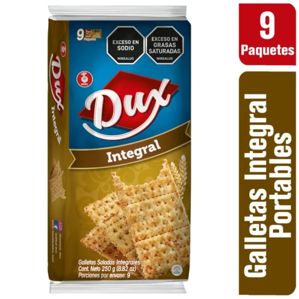 Galletas Dux Integral 9 Paquetes Individuales 250Gr