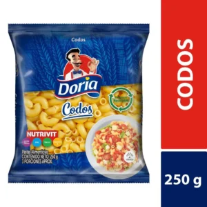 Pasta Clásica Codos Doria x 250 grs