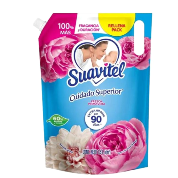 Suavizante Suavitel Cuidado Superior Doypak Frescura Primaveral 1500Ml