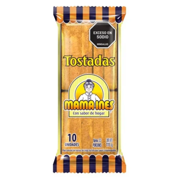 Tostadas Mama Ines Mantequilla Media Luna 115Gr