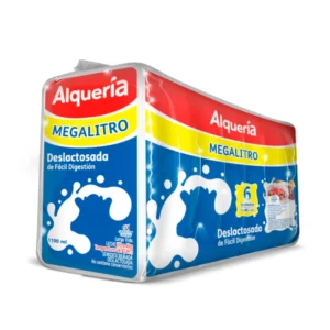 Leche UHT Alquería Deslactosada Semidescremada 6 Unidades 6600Ml