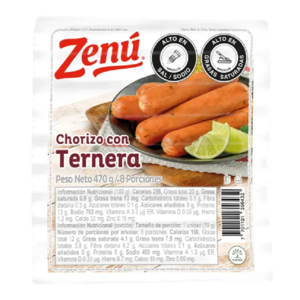 Chorizo Ternera Zenú 470G