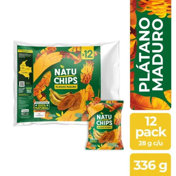 Fritolay Platanitos Natuchips Maduro paquete x 12 Und