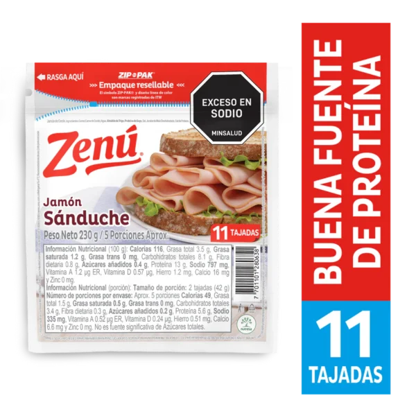 Jamon Sanduche Zenu 230G