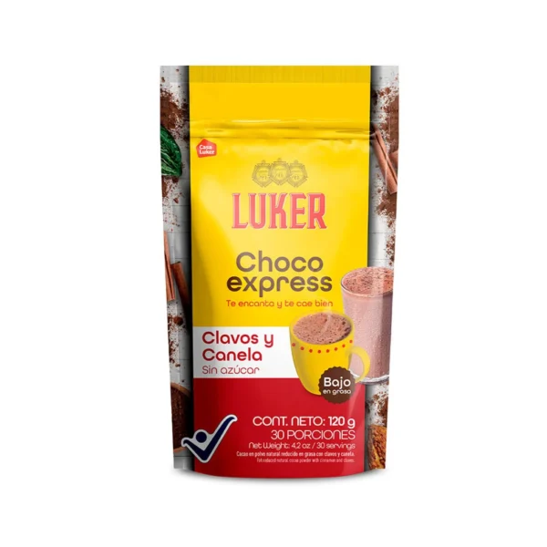 Chocolate Luker Chocoexpress Clavos y Canela 120Grs