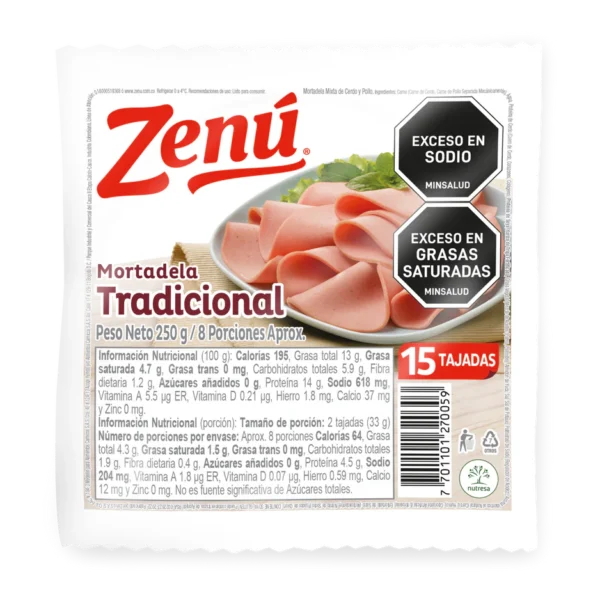 Mortadela Zenu 250G Tradicional
