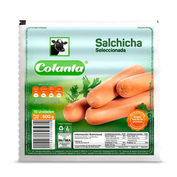 Salchicha Colanta 500GR