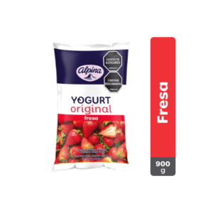 Yogurt Alpina Fresa Bolsa 900Gr